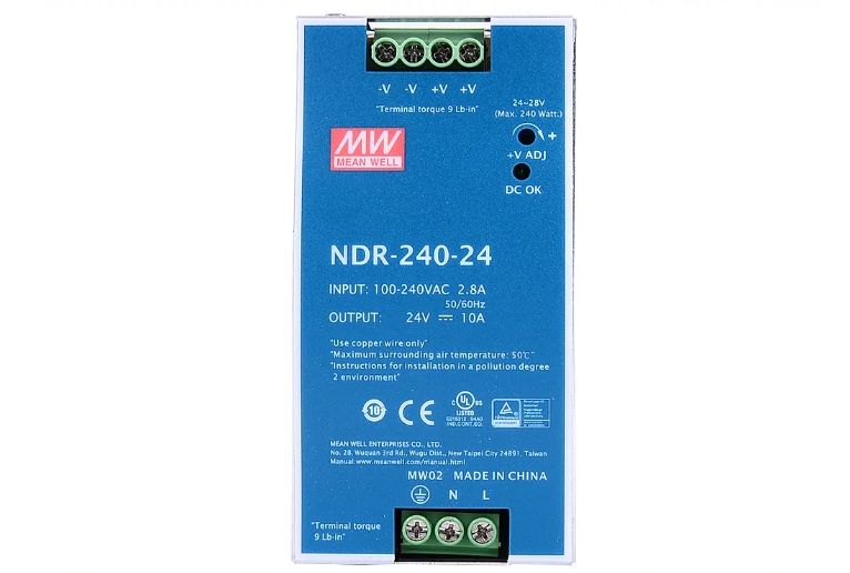 安全快充，一手掌握！明緯金屬殼帶線充電器